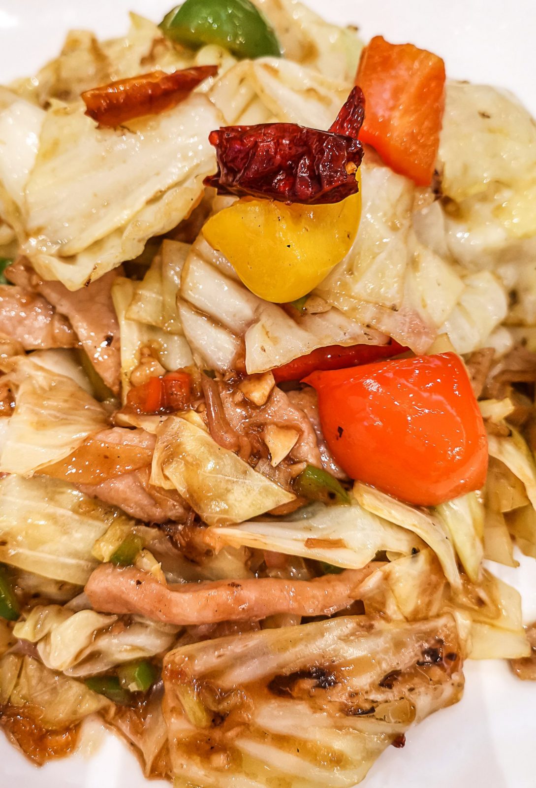 湘味唐芹高麗菜炒爽肉